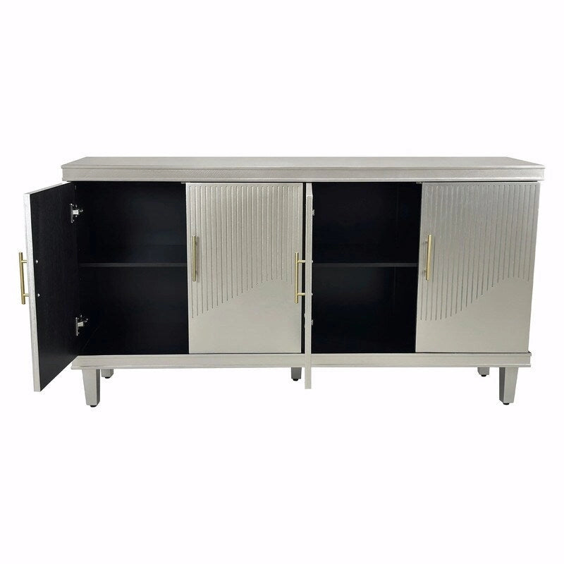 Large 4-Door Cabinet for Living Room, Kitchen, Bedroom, Hallway