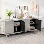 Large 4-Door Cabinet for Living Room, Kitchen, Bedroom, Hallway