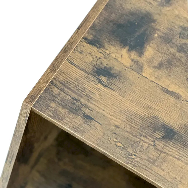 Hexagonal Small Coffee Table with Storage, Unique Modern Coffee Table for Living Room and Office, for Small Spaces