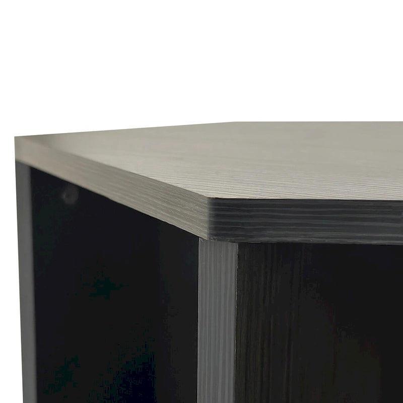 Hexagonal Small Coffee Table with Storage, Unique Modern Coffee Table for Living Room and Office, for Small Spaces