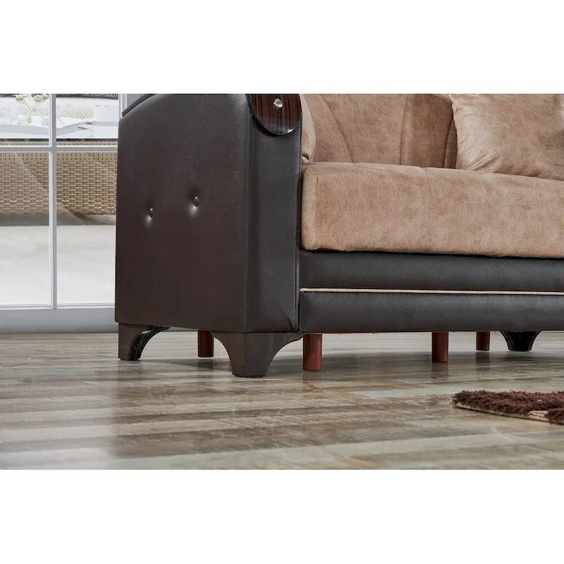 Somali 3-Pieces Comfortable Sleeper Modern One Sofa One Loveseat One Chair Living Room Set