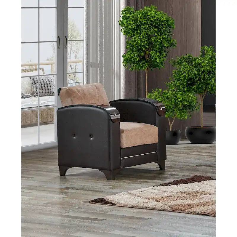Somali 3-Pieces Comfortable Sleeper Modern One Sofa One Loveseat One Chair Living Room Set