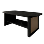CraftPorch Mid-Century Modern Black Coffee Table