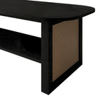CraftPorch Mid-Century Modern Black Coffee Table