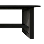 CraftPorch Mid-Century Modern Black Coffee Table