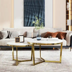 Modern Round Nesting Coffee Table Set