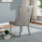 Lemm Contemporary Grey Metal 5-Piece Dining Table Setby Furniture of America