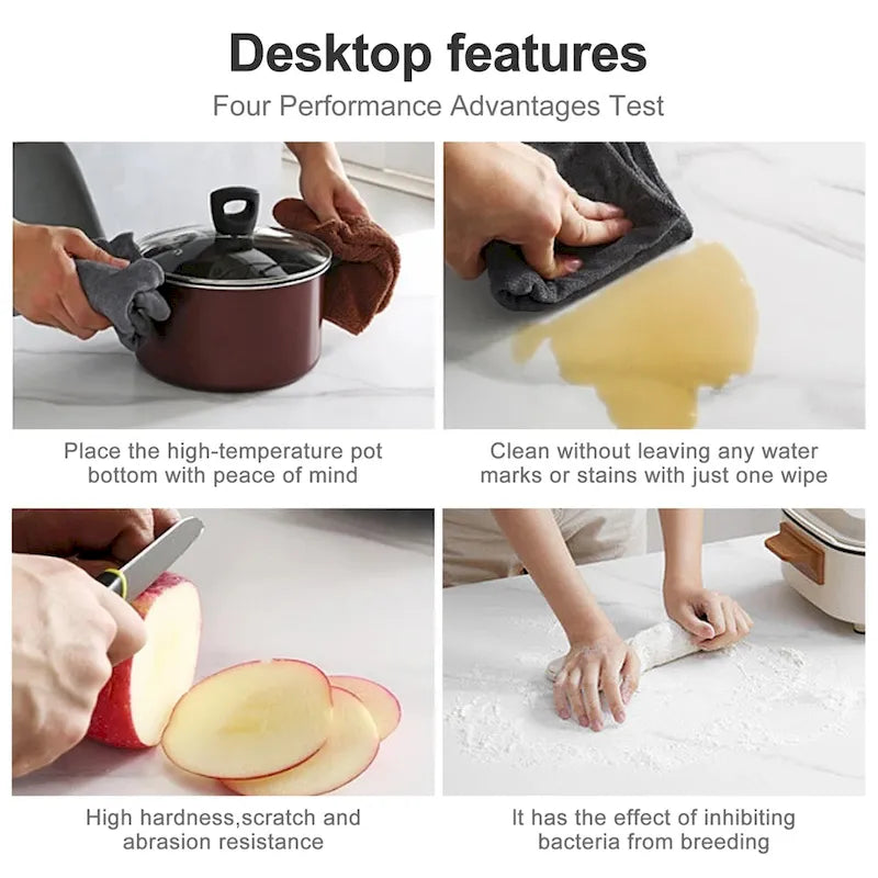 9 - Piece Extendable Sintered Stone Dining Table Dining Set for 8 Person