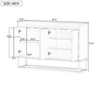 Kitchen Buffet Sideboard Coffee Bar Cabinet Accent Storage Cabinet Server Table