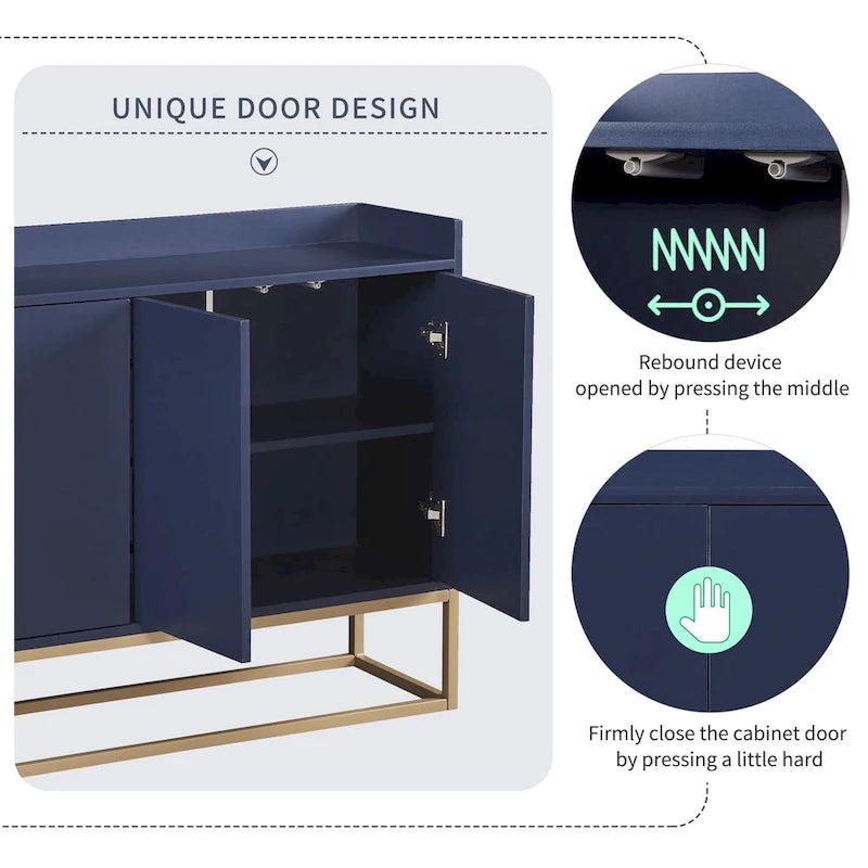Kitchen Buffet Sideboard Coffee Bar Cabinet Accent Storage Cabinet Server Table