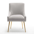 SEYNAR Modern Glam Velvet Dining Chair Set of 8 for Dining Room, Tufted Vanity Chair for Living Room (no table)