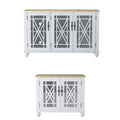 2-Piece Floral Storage Buffet Sideboard Set - 55 & 38 in Width - 55 & 38 in Width
