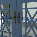 2-Piece Floral Storage Buffet Sideboard Set - 55 & 38 in Width - 55 & 38 in Width