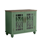 2-Piece Floral Storage Buffet Sideboard Set - 55 & 38 in Width - 55 & 38 in Width