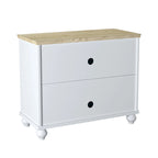 2-Piece Floral Storage Buffet Sideboard Set - 55 & 38 in Width - 55 & 38 in Width