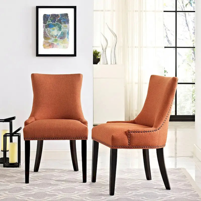 Porch & Den Helen Fabric Upholstered Dining Chair (Single Chair)