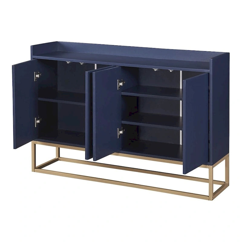 47.2  Modern Cabinet with Spacious Table and 4 Doors Sideboard/Buffet