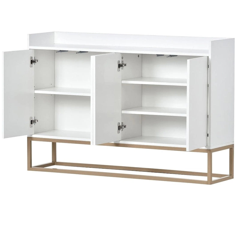 47.2  Modern Cabinet with Spacious Table and 4 Doors Sideboard/Buffet