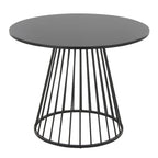 Silver Orchid Canary Pugo Round Dining Table with Pedestal Base