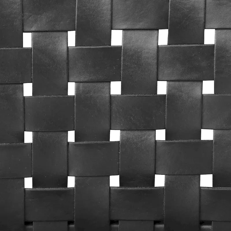 Poly and Bark Banda Teak & Leather Dining Chair - Solid Teak Wood Frame