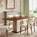 55  Dining Table with Rectangle Wood Top for Kitchen Dining Room