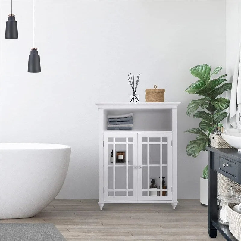 Floor Cabinet with 1 Adjustable Shelf 3 - 12 D x 26.5 W x 34 H