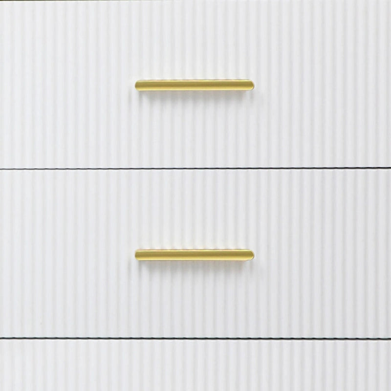 Modern Stylish Wooden Sideboard with 2 Amber-yellow Tempered Glass Doors