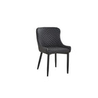 PU Leather Dining Chair with Tufted Seat and Back, Set of 4
