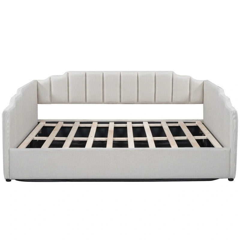 Full Size Upholstered Daybed with Underneath Storage