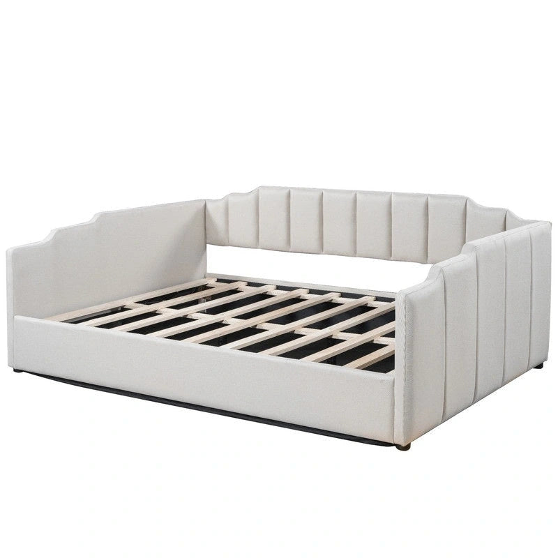 Full Size Upholstered Daybed with Underneath Storage