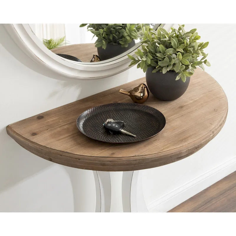 Kate and Laurel Linsley Wood Console Table - 30x15x31