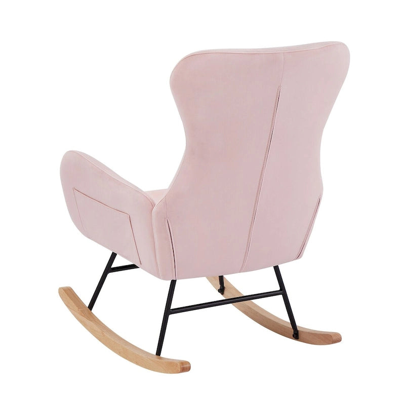Teddy Fabric Rocking Chair for Living Room