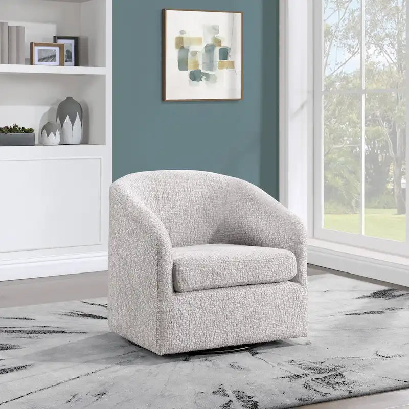 Parker Swivel Tub Chair in Sterling