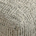 Villa by Classic Home Shades 18  Recycled Fabric Indoor/Outdoor Pouf
