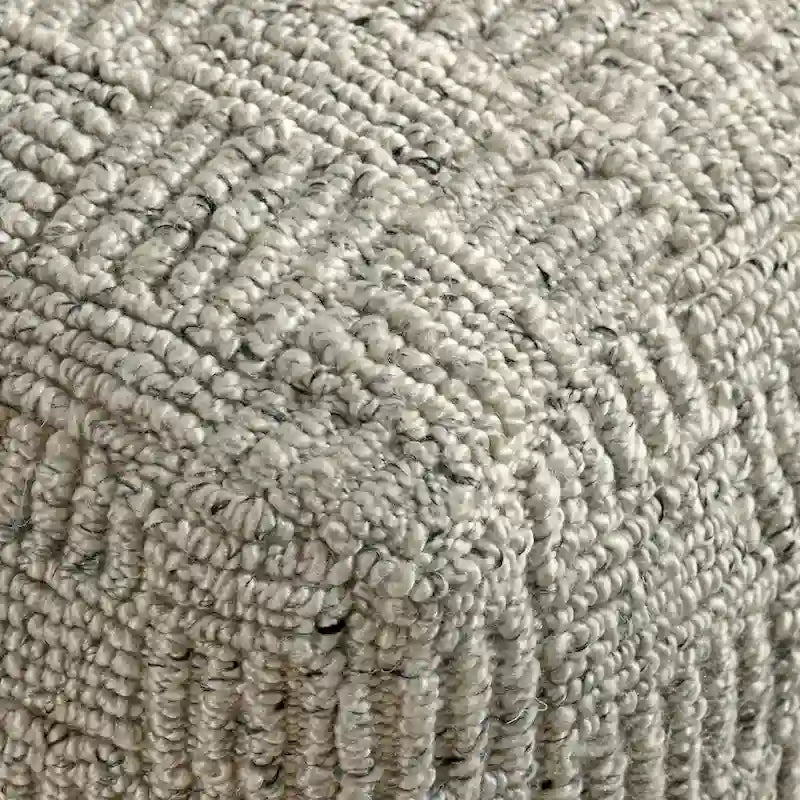 Villa by Classic Home Shades 18  Recycled Fabric Indoor/Outdoor Pouf
