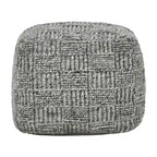 Villa by Classic Home Shades 18  Recycled Fabric Indoor/Outdoor Pouf