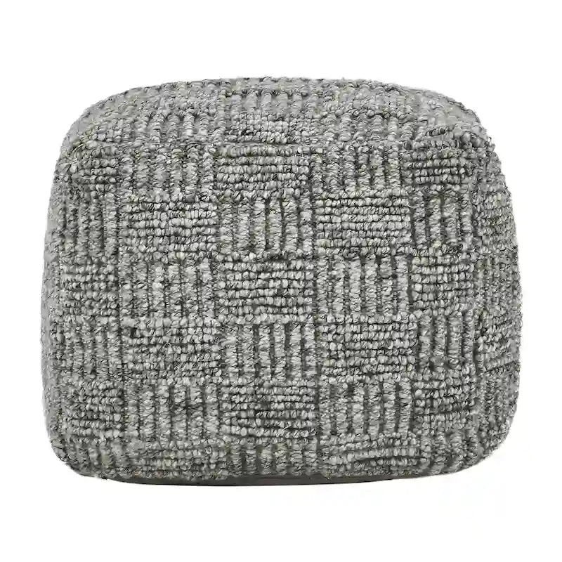 Villa by Classic Home Shades 18  Recycled Fabric Indoor/Outdoor Pouf