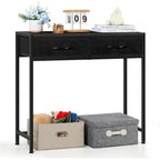 33.5  Modern Narrow Console Table with Drawers