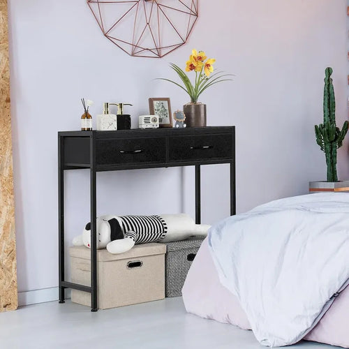 33.5  Modern Narrow Console Table with Drawers