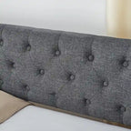 Twin Size Upholstery DayBed with Twin Size Erectable Trundle and USB Charging Design