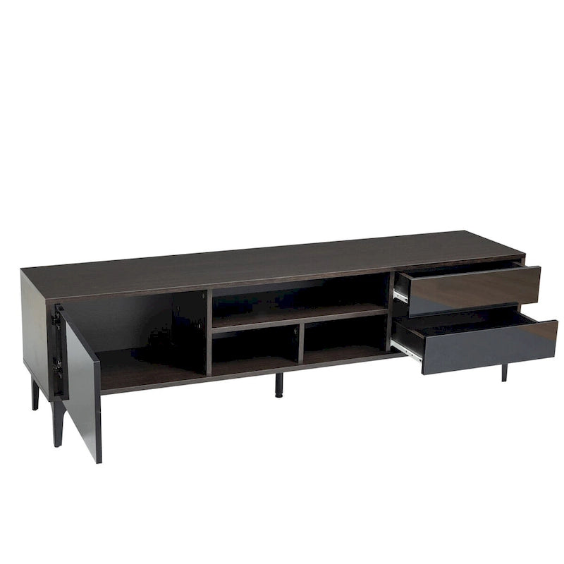 TV Cabinet,entertainment center with LED remote control lights