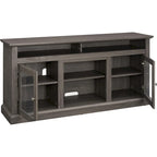 Roomfitters Contemporary TV Media Stand, Modern Entertainment Console, Up to 65  TV, Open & Closed Storage Space