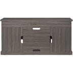 Roomfitters Contemporary TV Media Stand, Modern Entertainment Console, Up to 65  TV, Open & Closed Storage Space