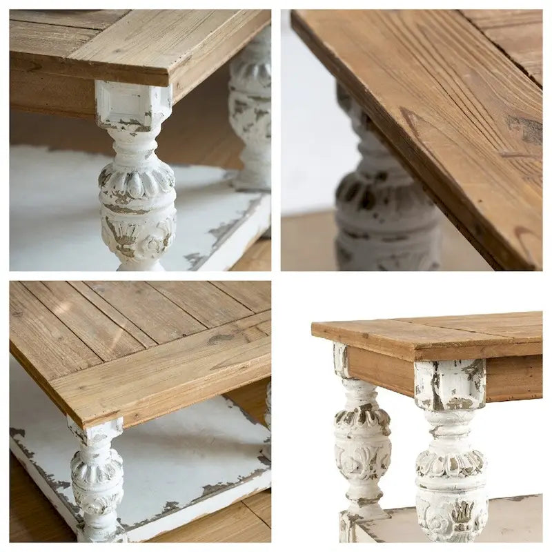 Rectangle Coffee Wooden Coffee Table,French Country Coffee Table