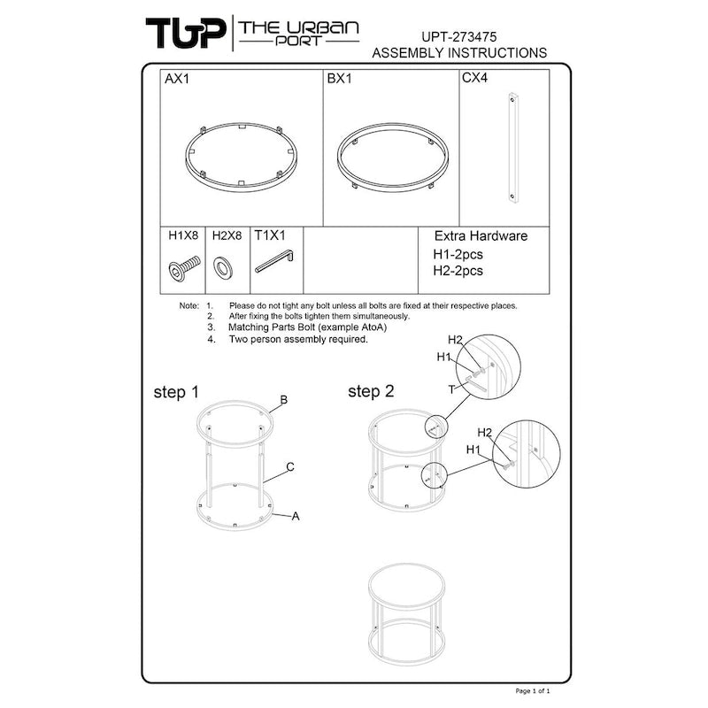 23 Inch Side End Table, Modern Round White Natural Marble Top, Classic Black Iron Frame