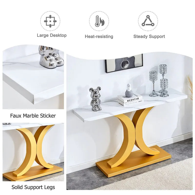 Modern minimalist style console table