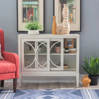 Delcy Wood 2-Door Adjustable Accent Cabinet
