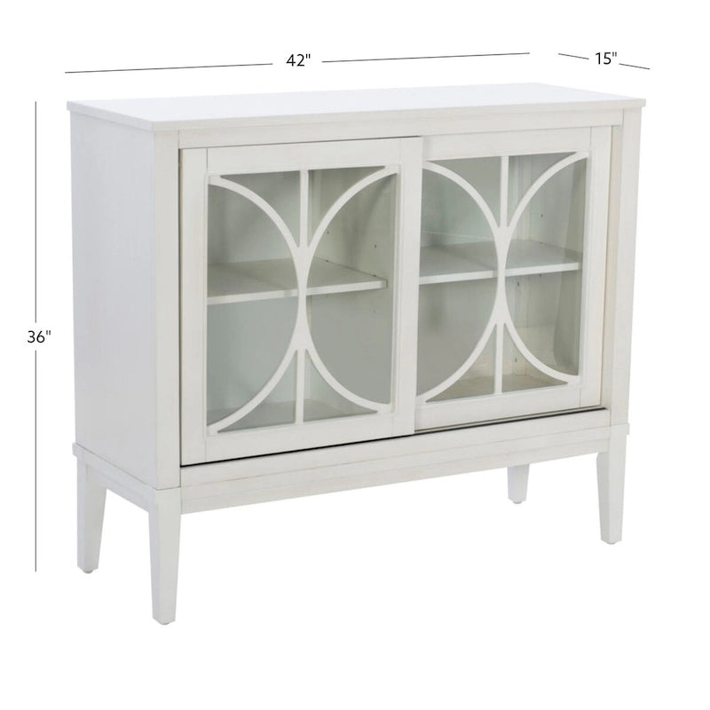 Delcy Wood 2-Door Adjustable Accent Cabinet