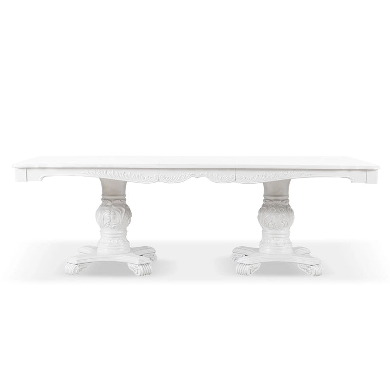 Furniture of America Eugene Traditional Solid Wood 7-Piece Expandable Dining Table Set