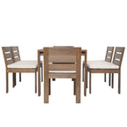 7 Piece Acacia Wood Outdoor Dining Set, Suitable for Patio